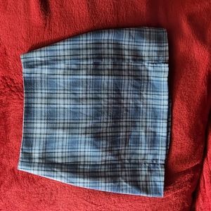 Blue checked skirt Extra Small